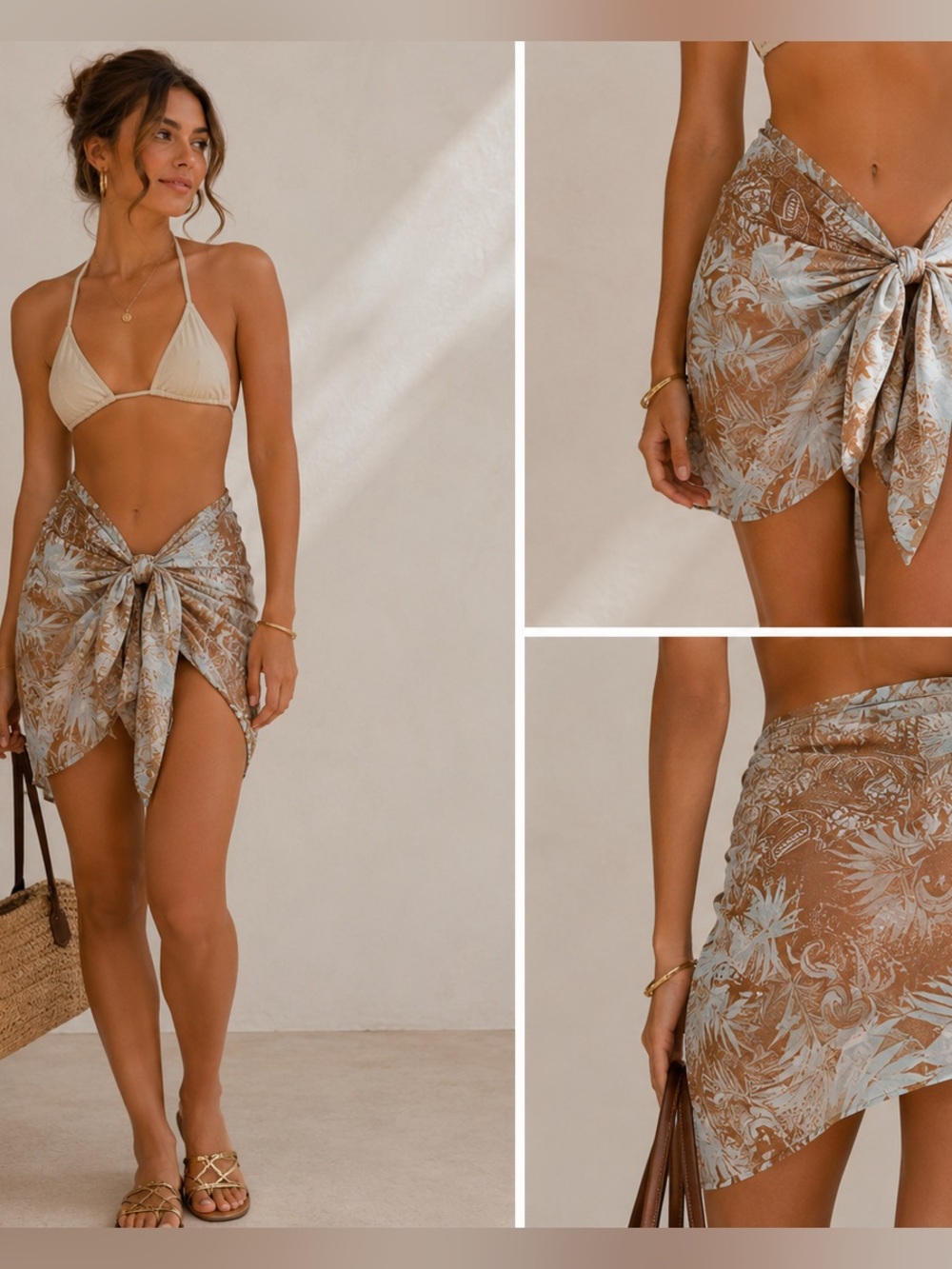 Roberto Cavalli floral sarong